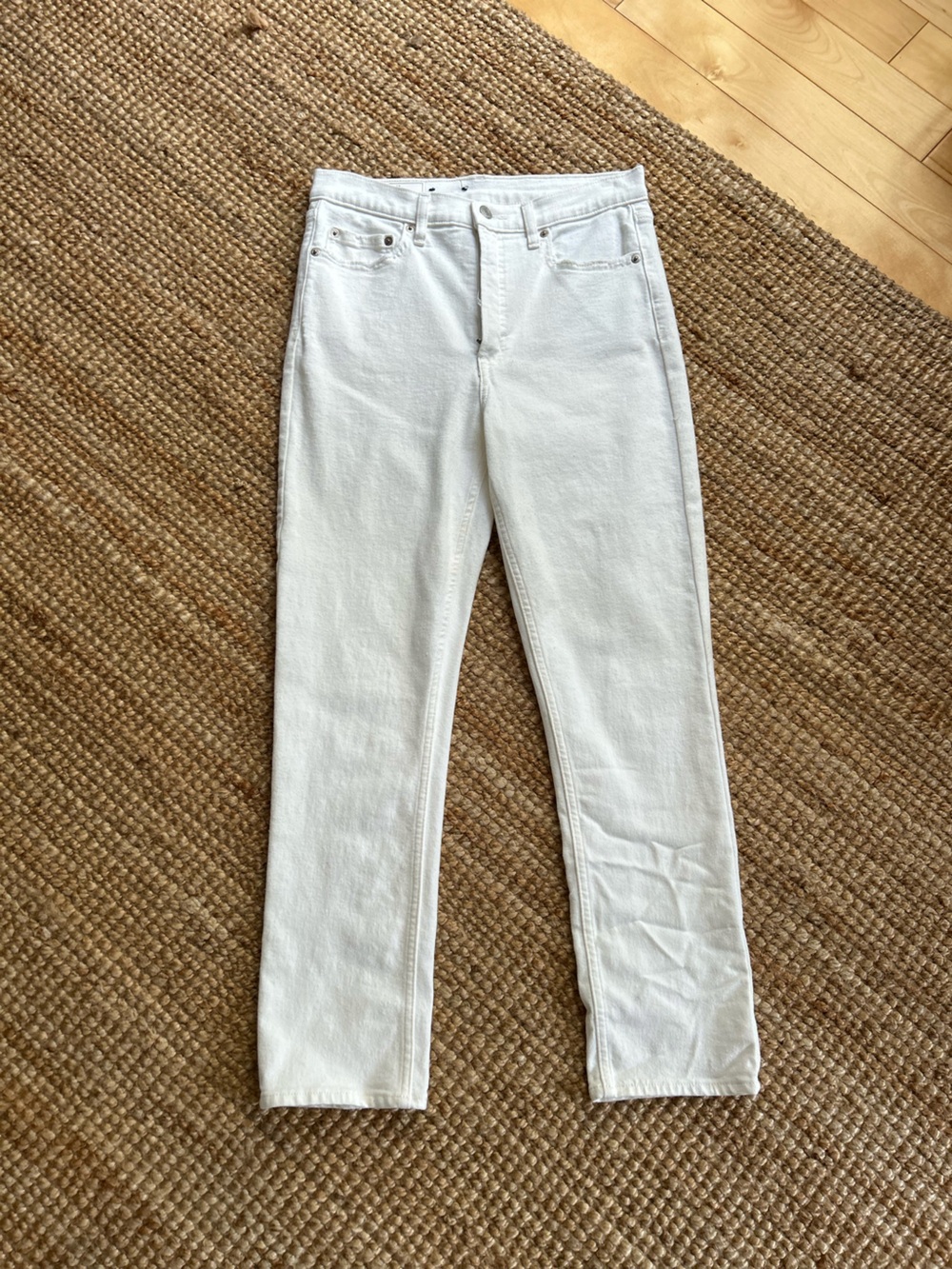 GAP White High-Rise Skinny Jeans